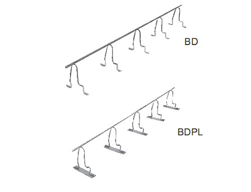 樓板用間隔件（雙層配筋接連，通長(cháng)式）BD